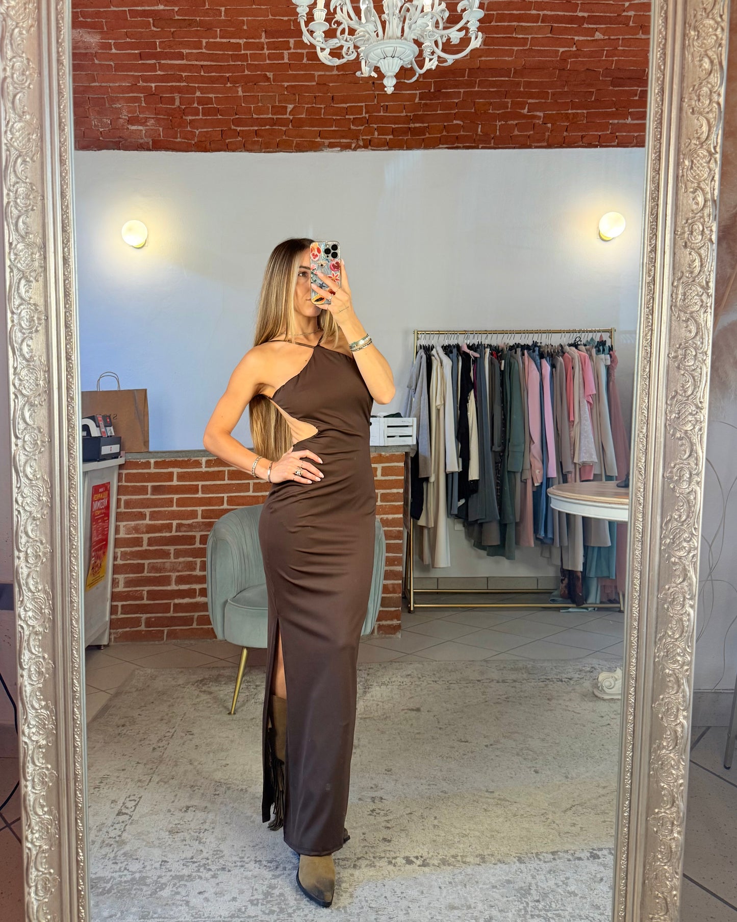 Abito lungo in lycra