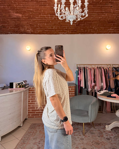 T-shirt pois relaxed fit