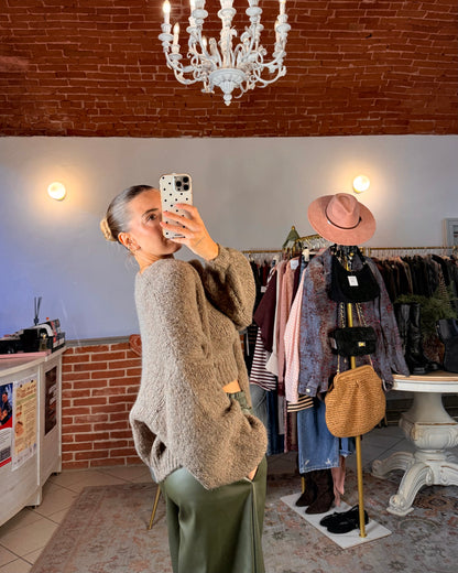 Cardigan con top
