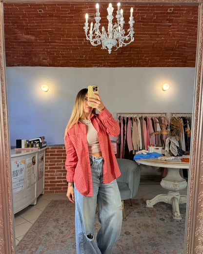 Camicia over checked