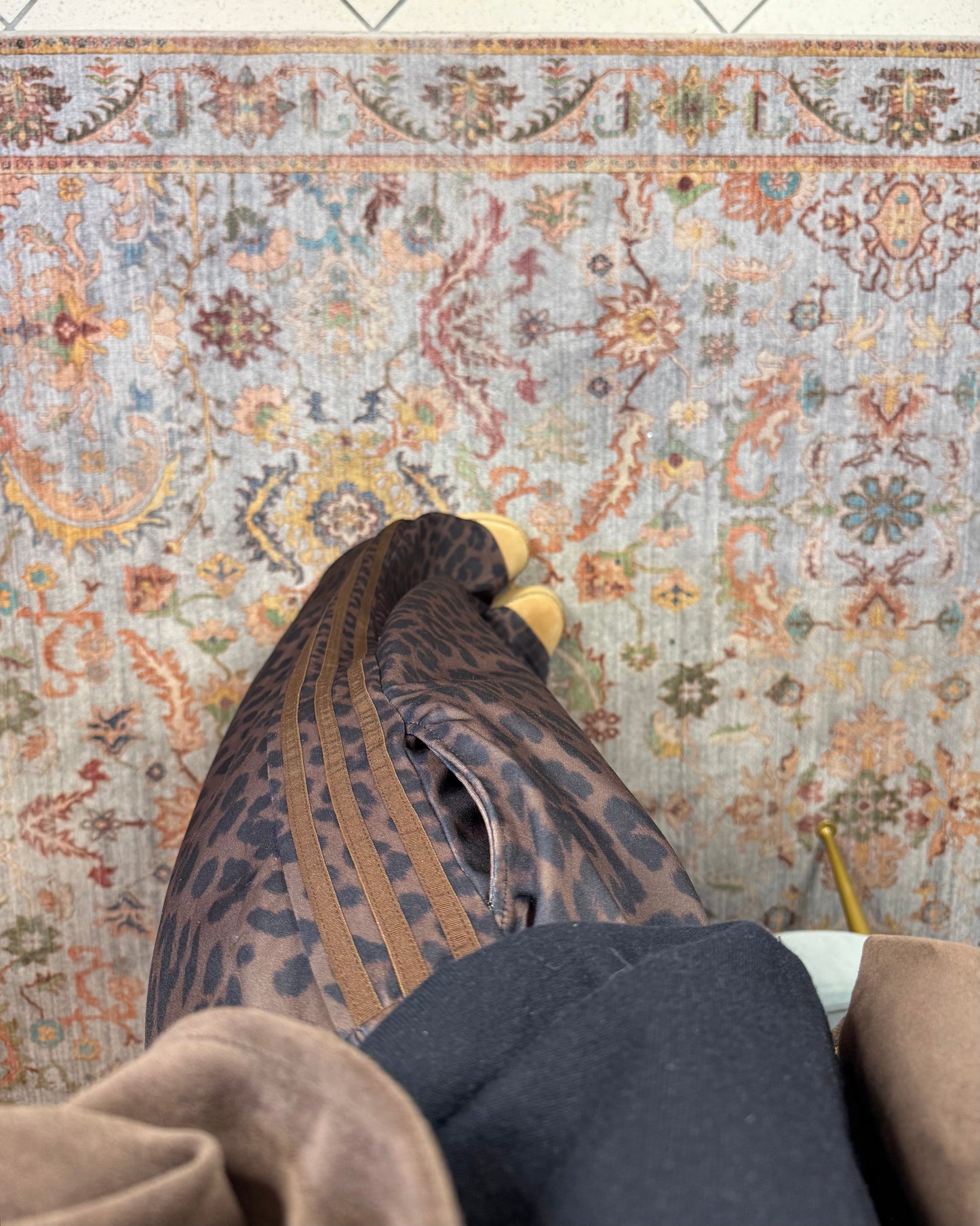 Leo acetate tracksuit trousers