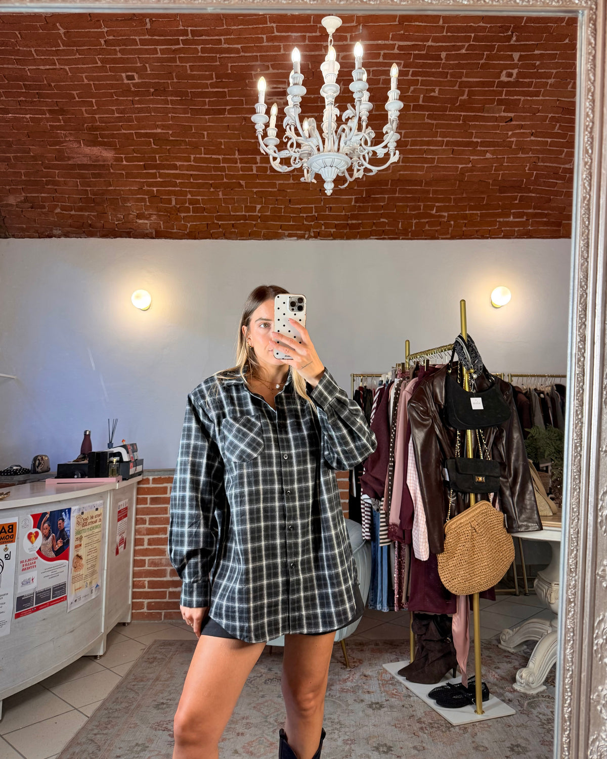 Camicia con spalline