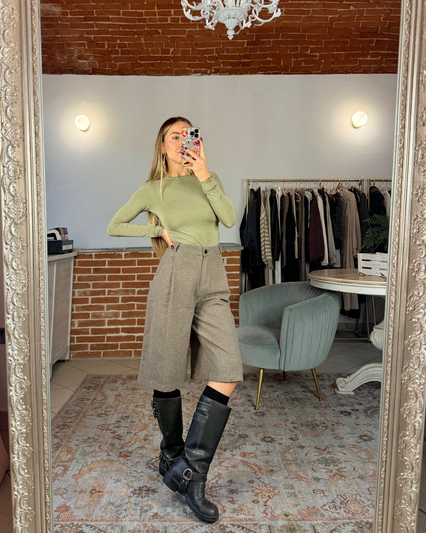 Bermuda pied de poule