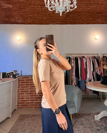 T-shirt con brillantini
