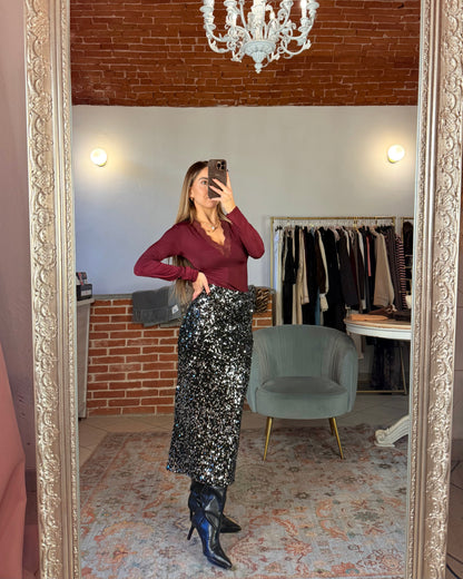 Longuette à sequins