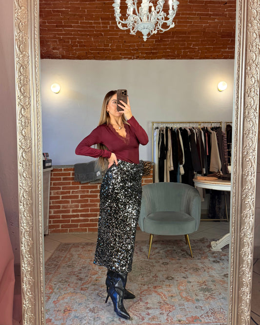 Longuette à sequins