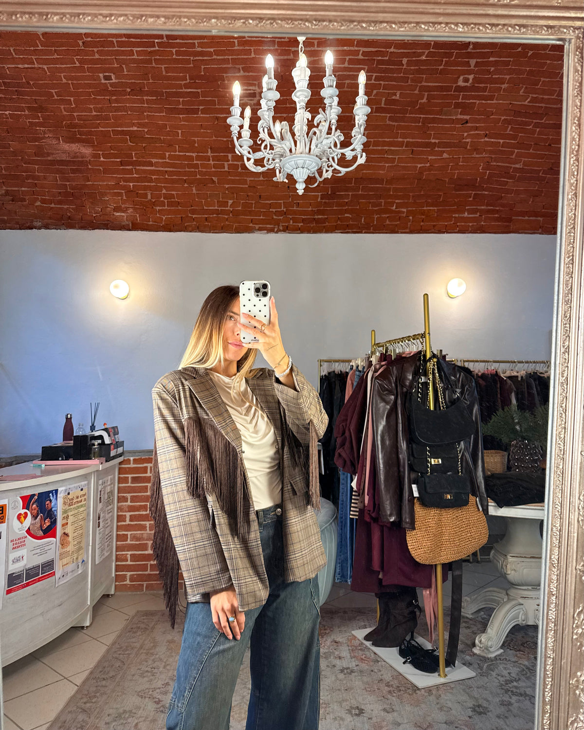Blazer con frange