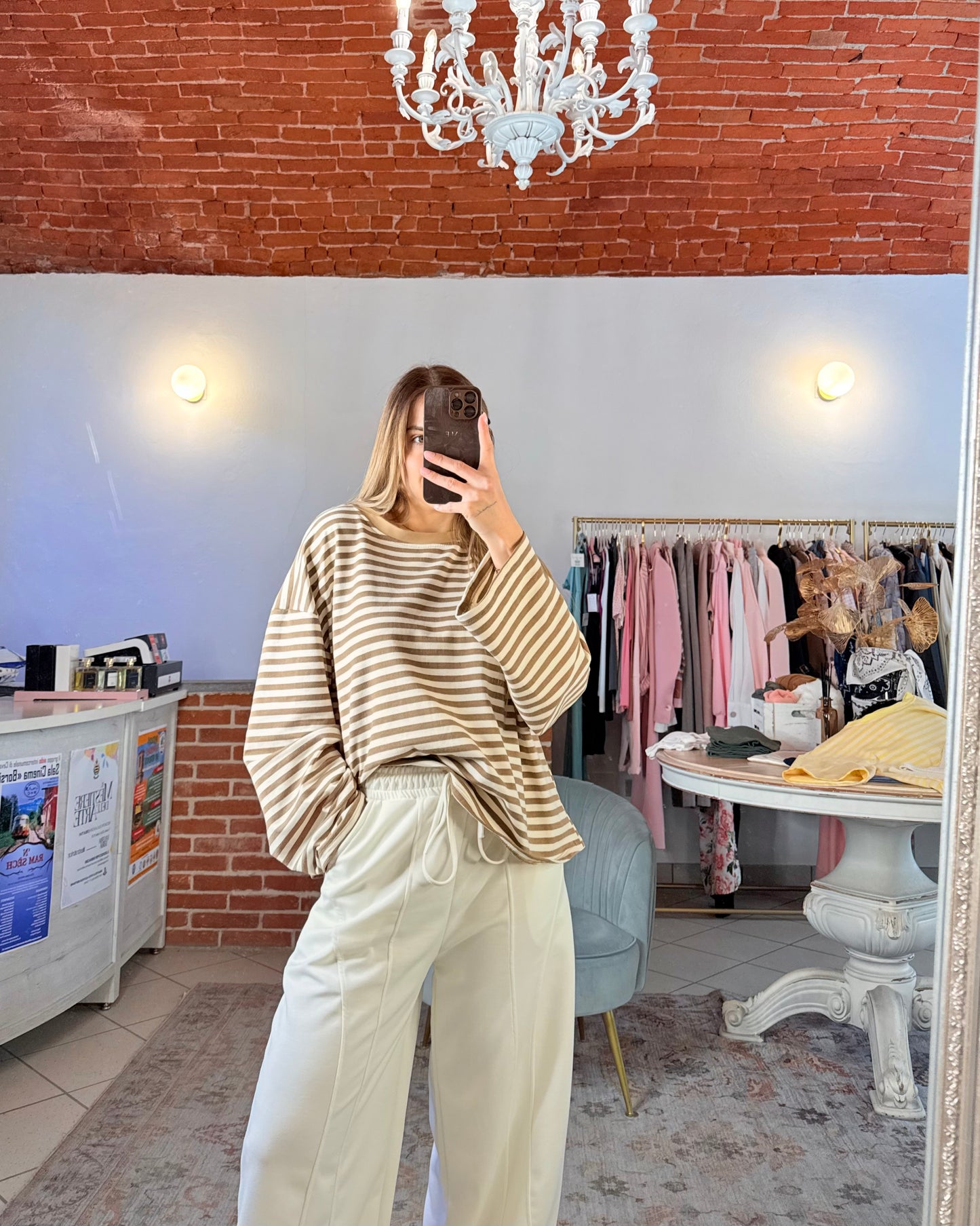 Maglia oversize a righe