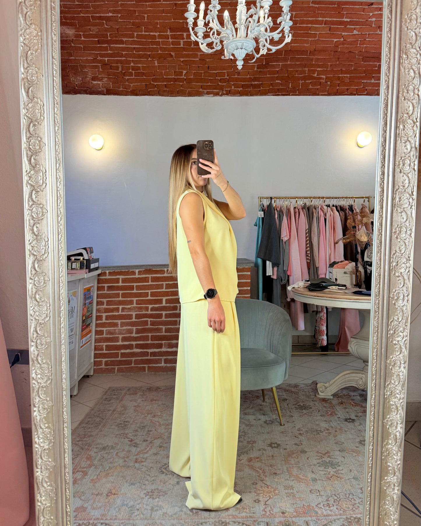 Pantalone in tessuto fluido
