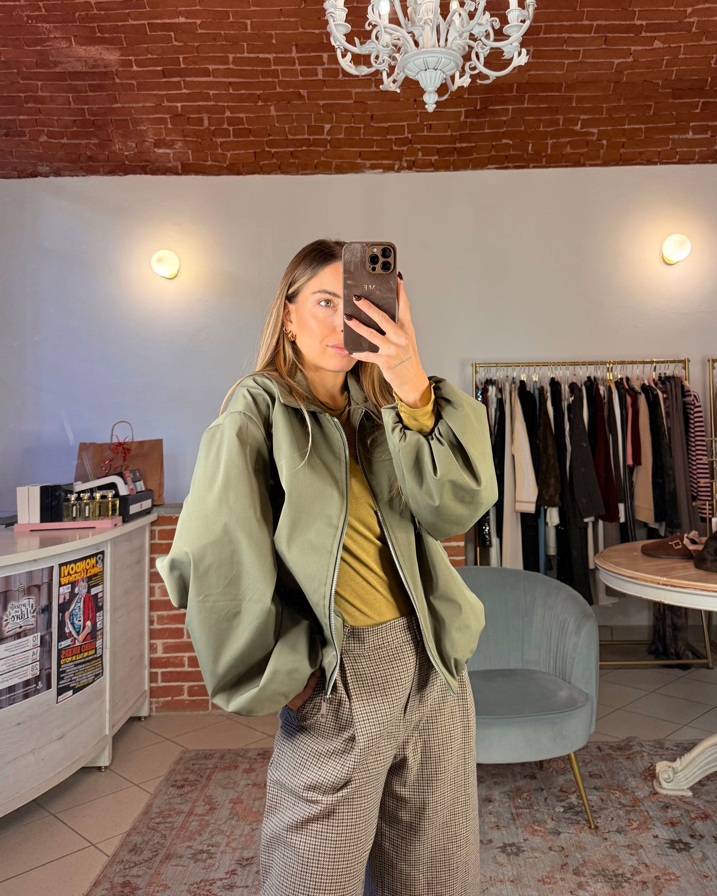 Bomber tessuto tecnico