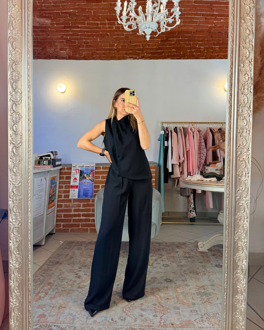 Pantalone in tessuto fluido