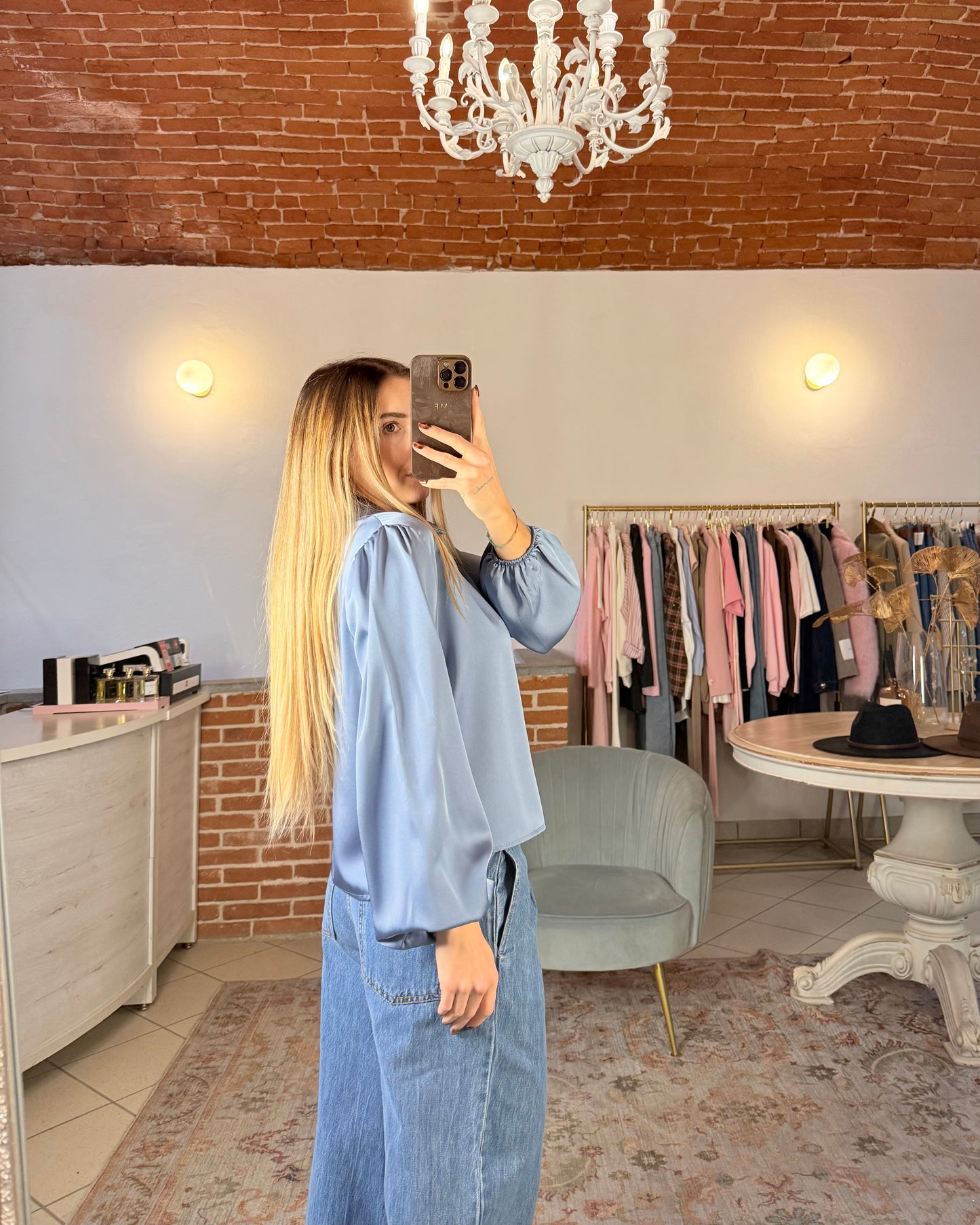 Camicia in raso