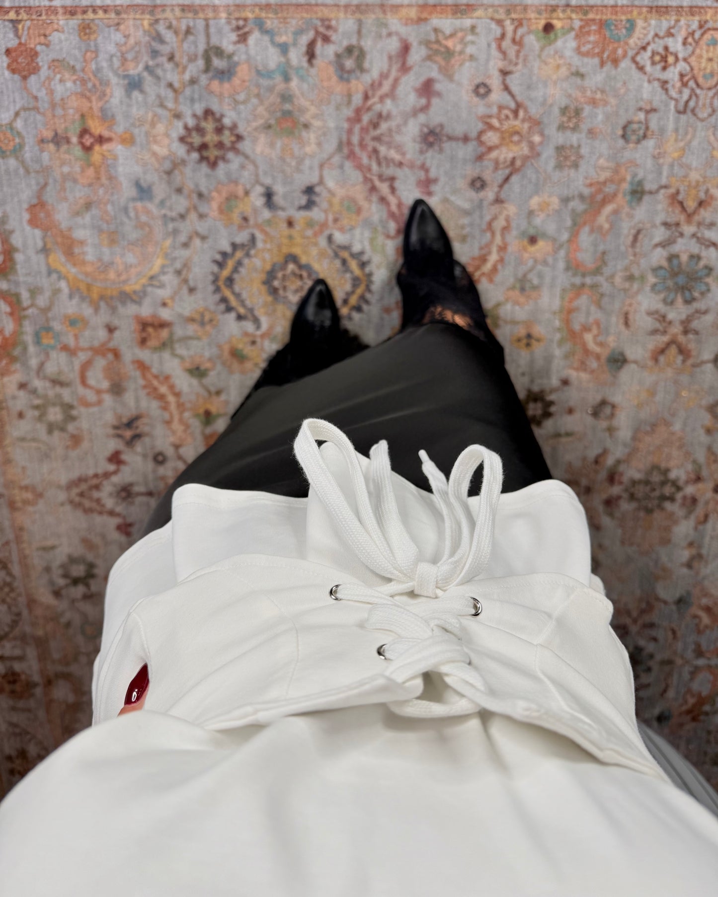 T-shirt con corsetto