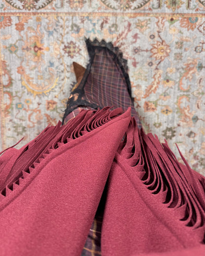 Short coat with fringes