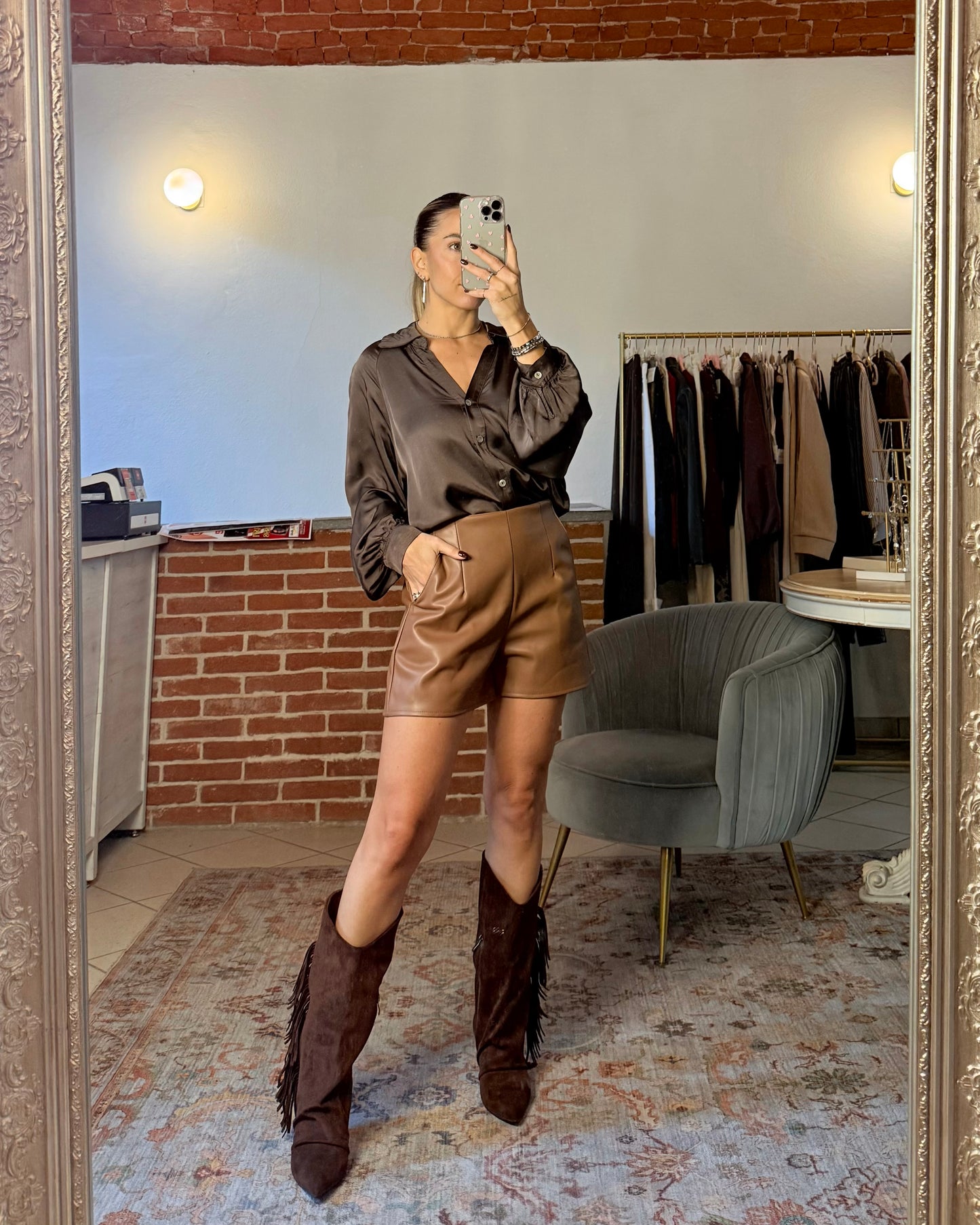 Shorts in similpelle