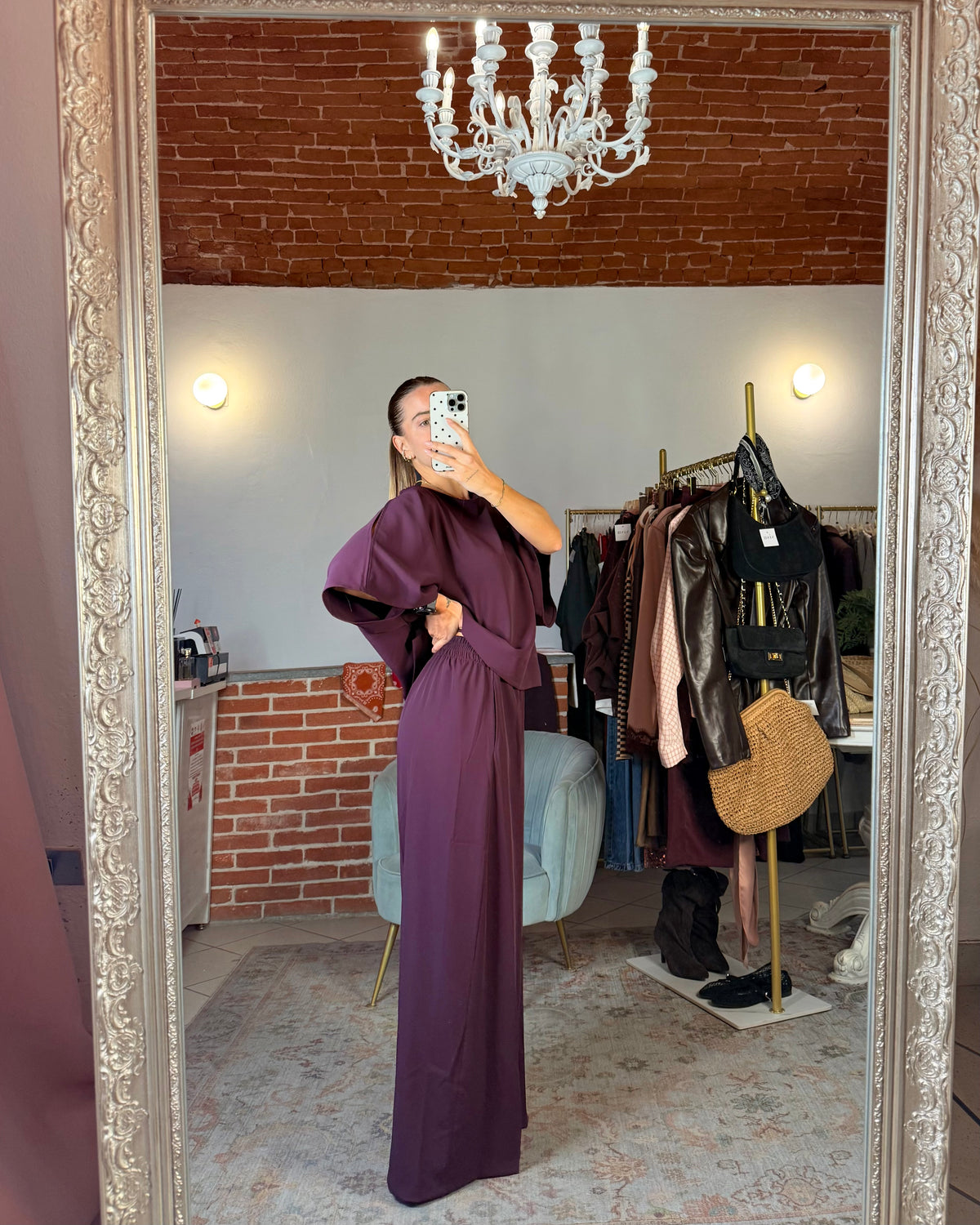 Pantalone in tessuto fluido