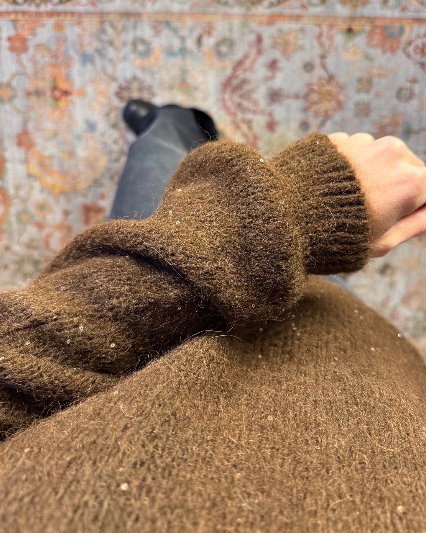 Maglione micro paillettes