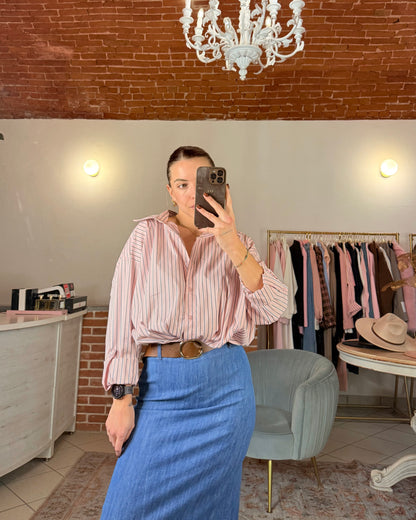 Camicia torchon a righe