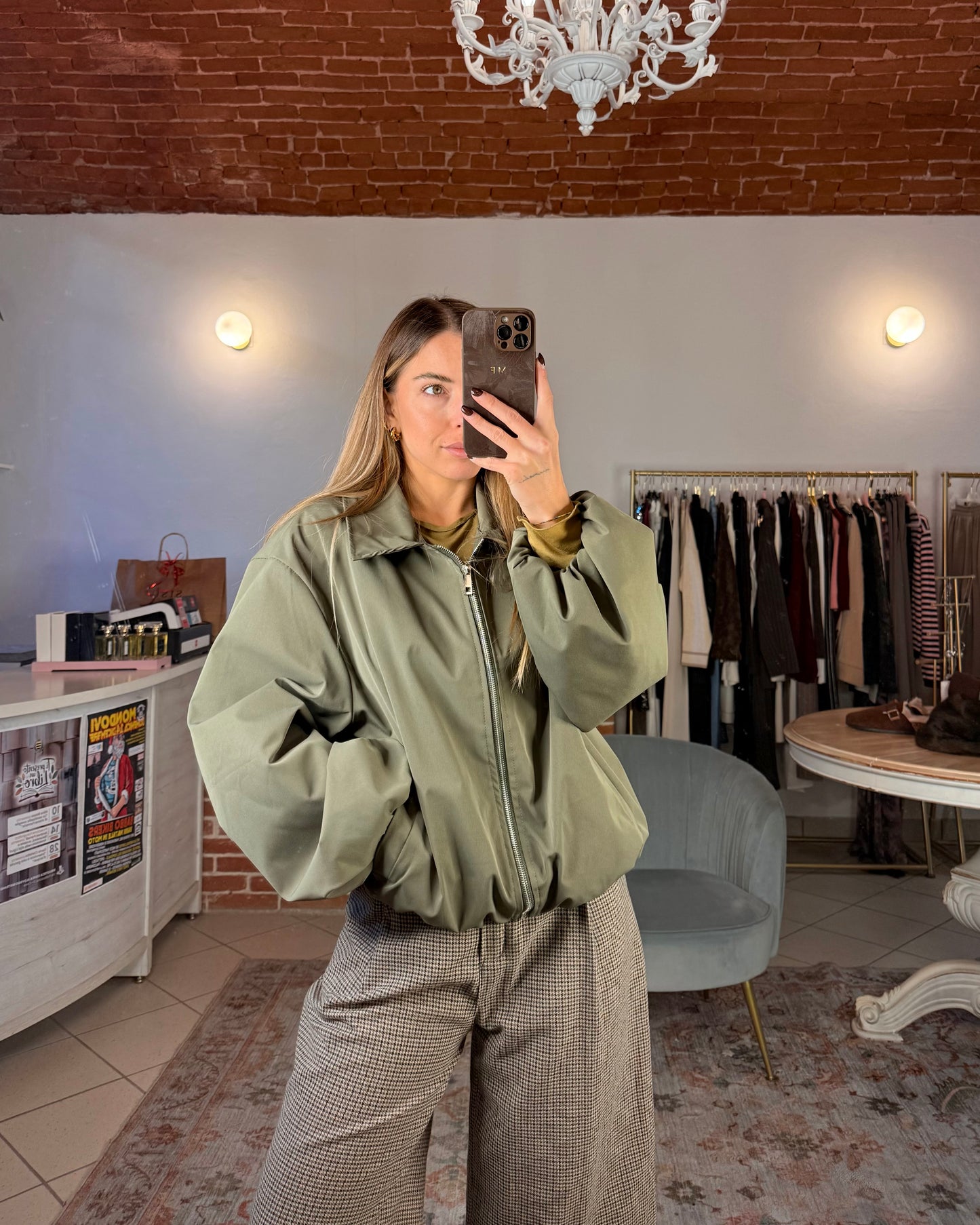 Bomber tessuto tecnico