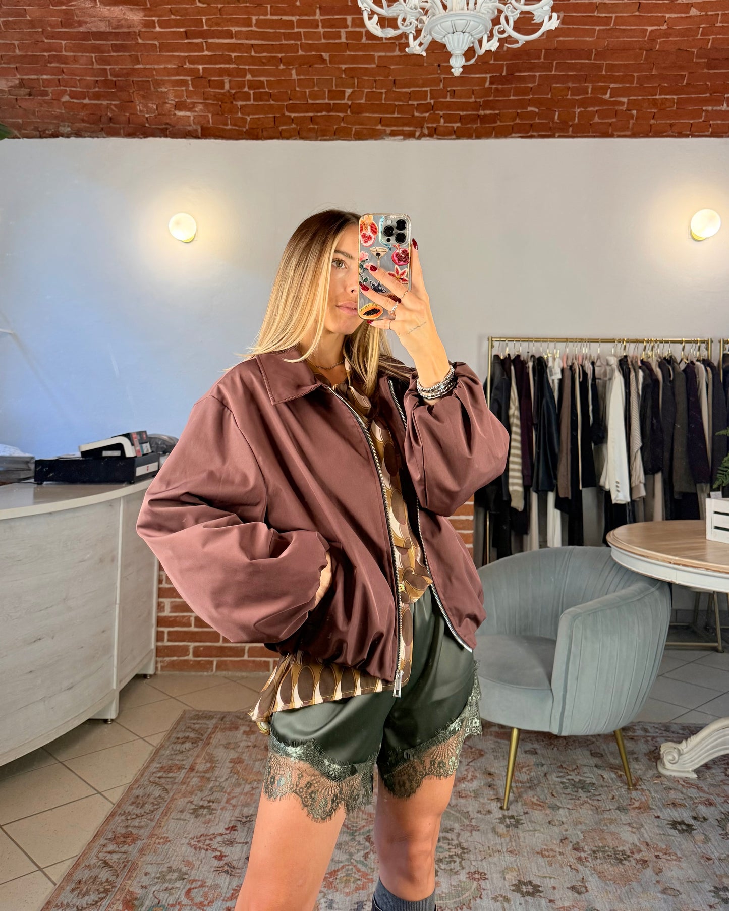 Bomber tessuto tecnico