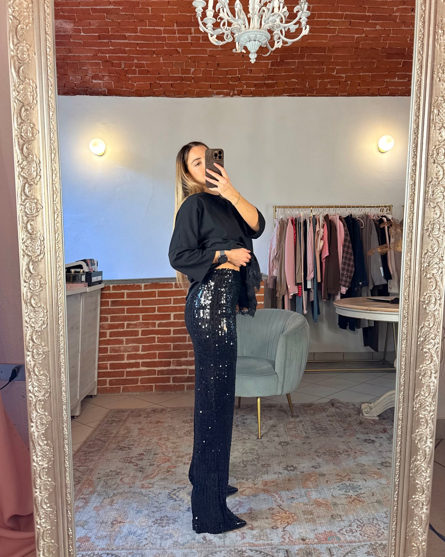 Pantalone paillettes