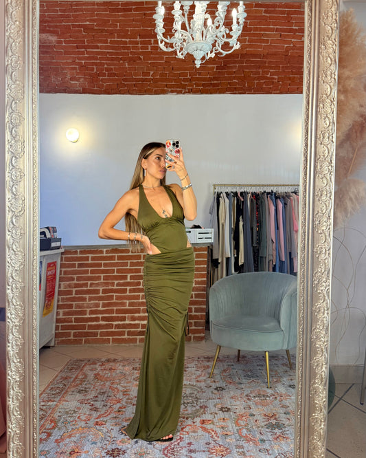 Abito lungo cut out