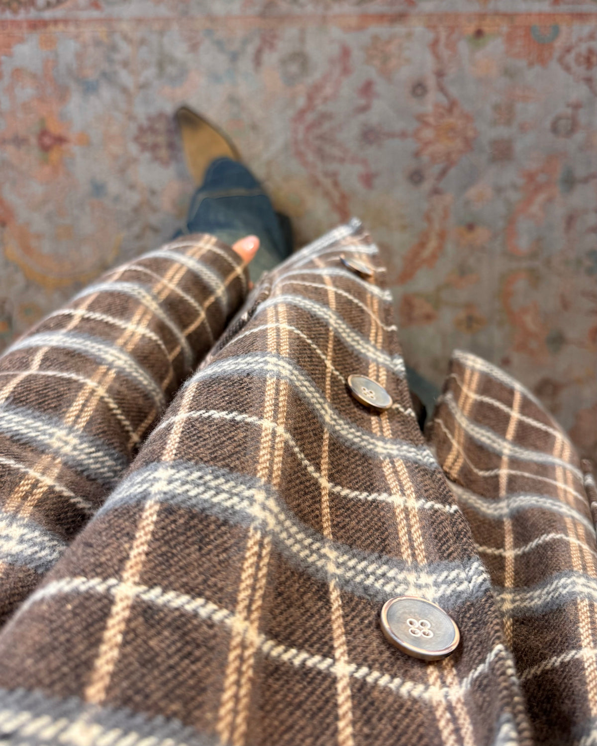 Giacca checked foderata