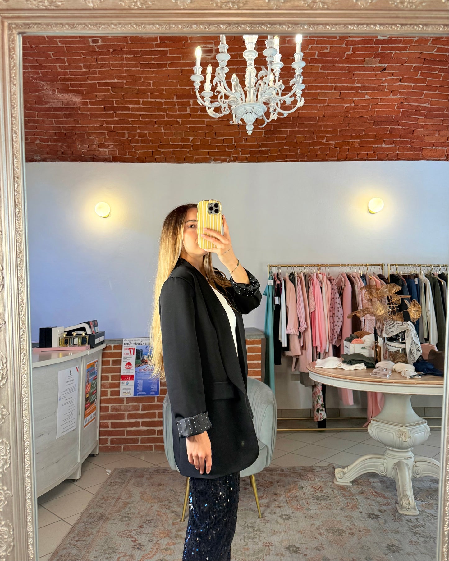Blazer over senza bottoni