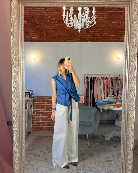 Pantalone baggy in cotone
