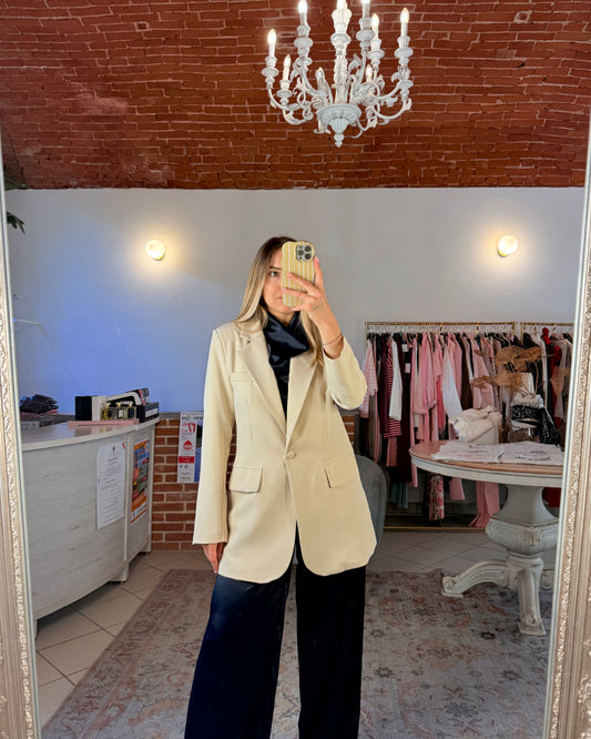Blazer oversize sciancrato