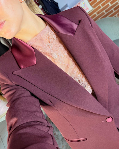 Tailleur inserti raso