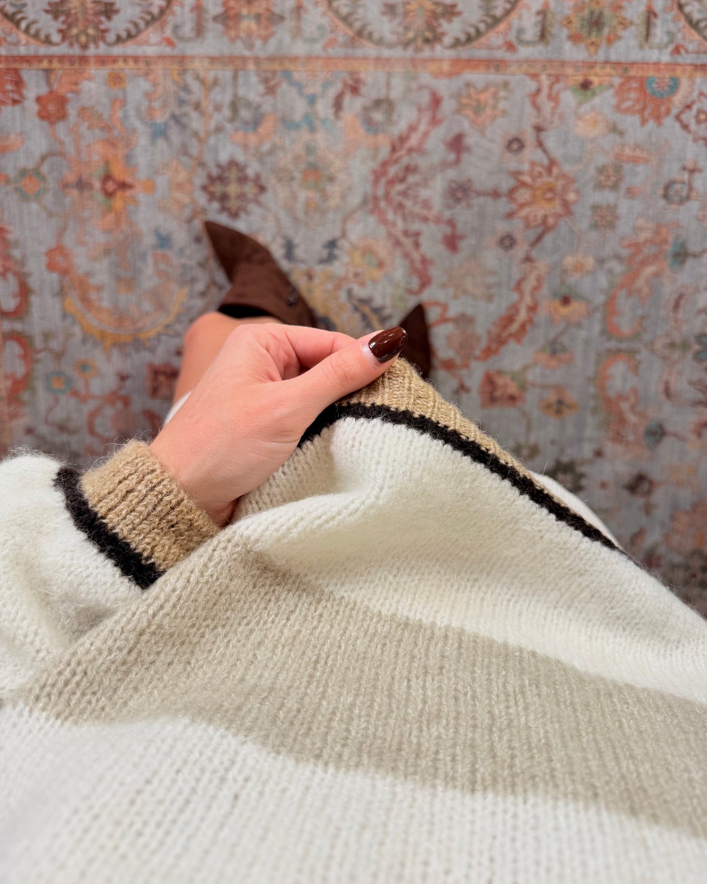 Maglione over a righe