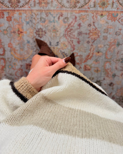 Maglione over a righe