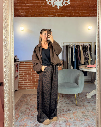 Leo acetate tracksuit trousers