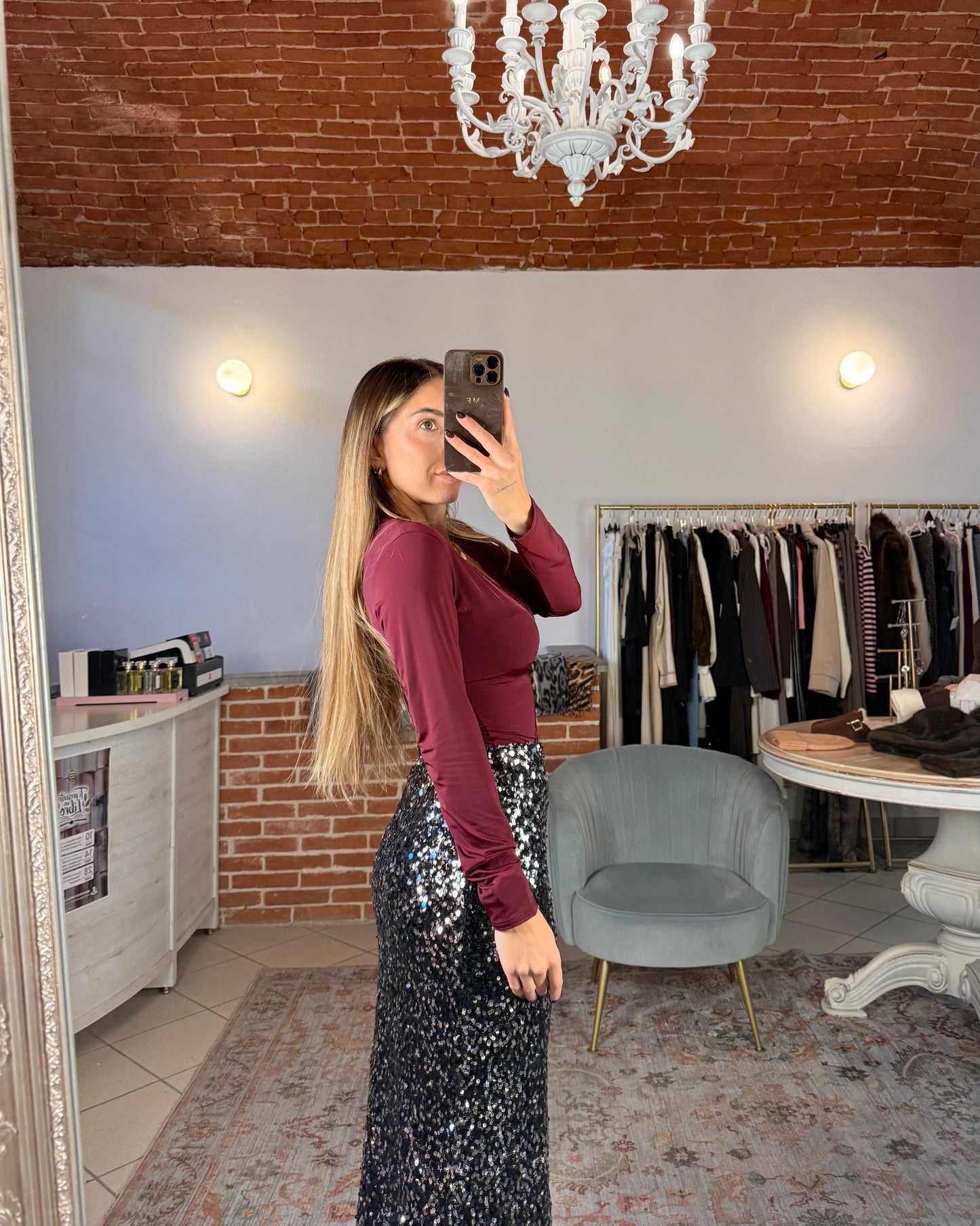 Body in lycra scollato a V