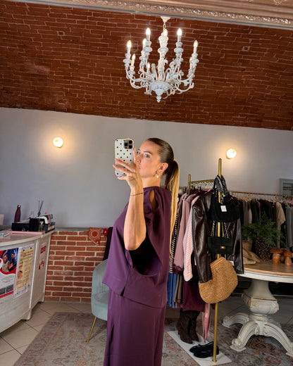 Blusa in tessuto fluido