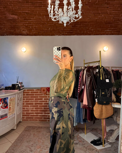Pantalone balloon camouflage