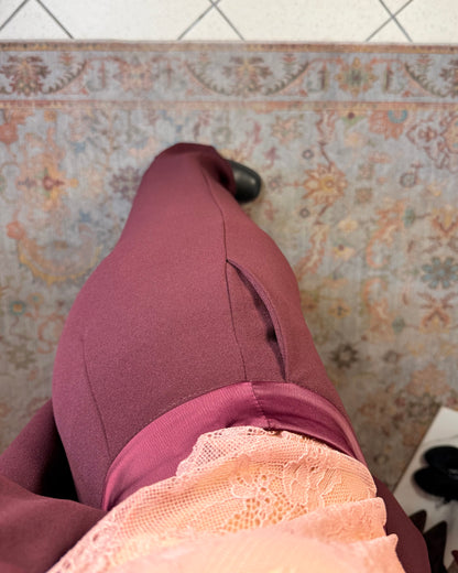 Tailleur inserti raso