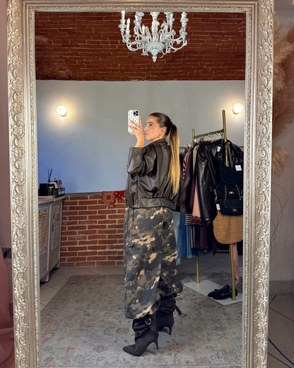 Giacca bomber in ecopelle