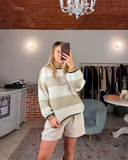 Maglione over a righe