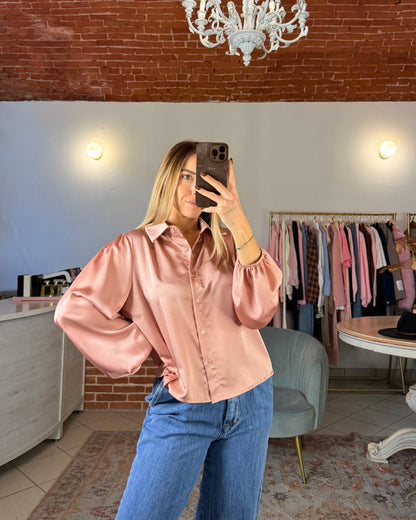 Camicia in raso